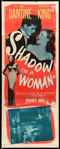 9w246 SHADOW OF A WOMAN insert '46 pretty Andrea King is in love with psychopathic Helmut Dantine!