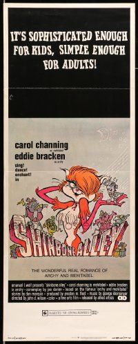 9w249 SHINBONE ALLEY insert '71 great cartoon art of sexy feline version of Carol Channing!