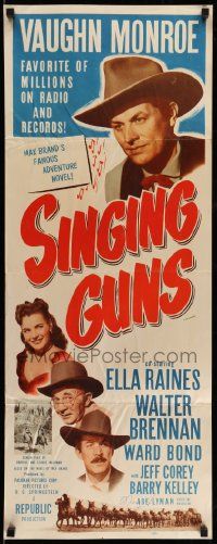 9w250 SINGING GUNS insert R56 singer Vaughn Monroe, sexy Ella Raines, from Max Brand's novel!
