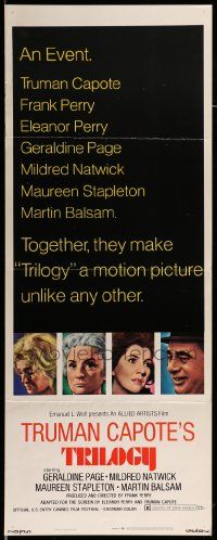 9w312 TRILOGY insert '70 Frank Perry directed, Eleanor Perry and Truman Capote written!