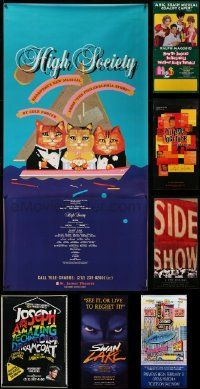 9x248 LOT OF 7 UNFOLDED STAGE POSTERS '80s-90s great images for a variety of Broadway shows!