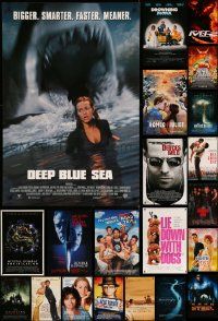 9x399 LOT OF 30 UNFOLDED MOSTLY DOUBLE-SIDED MOSTLY 27X40 ONE-SHEETS '90s-00s cool movie images!
