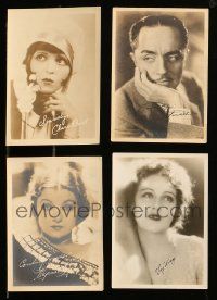 9x180 LOT OF 4 5X7 FAN PHOTOS '20s-30s Clara Bow, Fay Wray, Myrna Loy & William Powell!