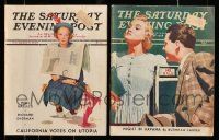 9x145 LOT OF 2 SATURDAY EVENING POST MAGAZINES '38-39 filled with great images & information!