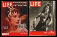 9x147 LOT OF 2 LIFE MAGAZINES '41 & '56 Audrey Hepburn in War and Peace & Brazil's Top Dancer!