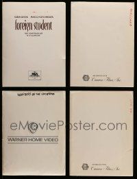 9x132 LOT OF 4 PRESSKITS '86 - '94 containing a total of 30 8x10 stills and 6 35mm slides in all!