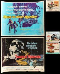 9x317 LOT OF 5 MOSTLY UNFOLDED DISNEY HALF-SHEETS '70s great images from a variety of movies!