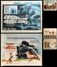 9x318 LOT OF 5 MOSTLY FORMERLY FOLDED HALF-SHEETS '40s-70s great images from a variety of movies!