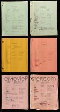 9x158 LOT OF 6 GENERAL HOSPITAL TV SCRIPTS '81 screenplays for the ABC television soap opera!