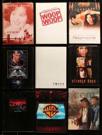 9x129 LOT OF 9 PRESSKITS '92 - '02 containing a total of 64 movie stills in all!