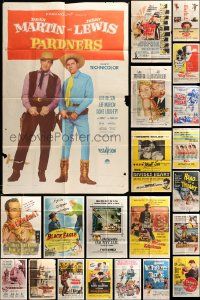 9x059 LOT OF 36 FOLDED ONE-SHEETS '40s-60s great images from a variety of different movies!