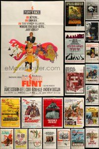 9x038 LOT OF 62 FOLDED ONE-SHEETS '60s-70s great images from a variety of different movies!