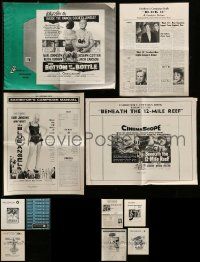 9x112 LOT OF 11 UNCUT PRESSBOOKS '50s-70s advertising images for a variety of different movies!