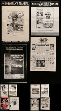 9x105 LOT OF 19 UNCUT PRESSBOOKS '50s-80s advertising images for a variety of different movies!