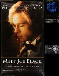 9x256 LOT OF 3 VINYL BANNERS '90s-00s Meet Joe Black, I Know Who Killed Me, Carly Simon Film Noir