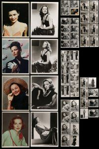 9x353 LOT OF 76 GENE TIERNEY COLOR AND BLACK & WHITE REPRO 8X10 STILLS '80s incredible portraits!