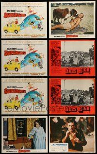 9x093 LOT OF 8 LOBBY CARDS '70s-80s great scenes & title cards from a variety of movies!
