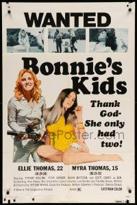 9y099 BONNIE'S KIDS 1sh '73 Tiffany Bolling, Robin Mattson, thank God she only had two!