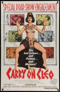 9y133 CARRY ON CLEO 1sh '65 English comedy on the Nile, sexy full-length Amanda Barrie!