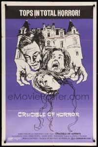 9y188 CRUCIBLE OF HORROR 1sh '70 Viktors Ritelis' The Corpse, tops in total horror!