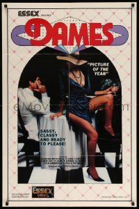 9y194 DAMES video/theatrical 25x38 1sh '85 Sharon Mitchell, Gina Carrera, sexy image!