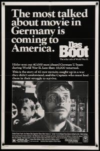 9y203 DAS BOOT advance 1sh '82 The Boat, Wolfgang Petersen German WWII submarine classic!
