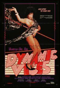 9y256 DYNAMIC VICES video/theatrical 24x36 1sh '87 sexiest Vanessa del Rio, add spice to your vice!