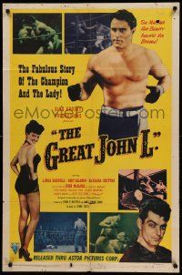 9y371 GREAT JOHN L 1sh R51 Greg McClure as heavyweight boxing champ John L. Sullivan!