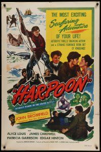 9y383 HARPOON 1sh '48 pirates of the North, fighting for whales & women, daring tundra terrors!