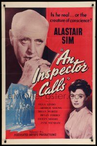 9y436 INSPECTOR CALLS 1sh '55 Alastair Sim stars in J.B. Priestly's famous intriguing story!