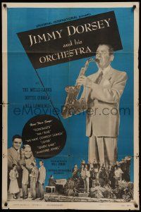 9y457 JIMMY DORSEY & HIS ORCHESTRA 1sh '48 Will Cowan musical short, cool musical band image!