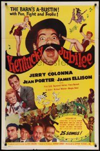 9y469 KENTUCKY JUBILEE 1sh '51 Jerry Colonna, Jean Porter & lots of country music stars!