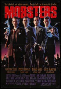 9y568 MOBSTERS 1sh '91 Christian Slater, Patrick Dempsey & Richard Grieco w/tommy guns!