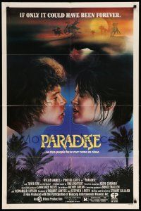 9y649 PARADISE 1sh '82 sexy Phoebe Cates, Willie Aames, adventure artwork!