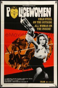 9y664 POLICEWOMEN 1sh '74 Sondra Currie is cold steel on the outside, all woman inside!