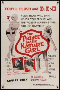 9y671 PRINCE & THE NATURE GIRL 1sh '65 you'll flush & blush, Doris Wishman directed!