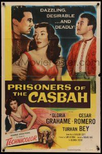 9y672 PRISONERS OF THE CASBAH 1sh '53 dazzling, desirable & deadly sexy Gloria Grahame!
