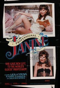9y676 PROFESSIONAL JANINE 24x36 1sh '84 she gave new life to the world's oldest profession!