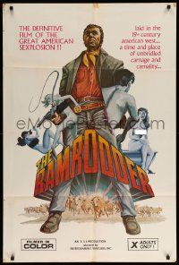 9y692 RAMRODDER 1sh '69 the definitive film of the Great American sexplosion, sexy western art!