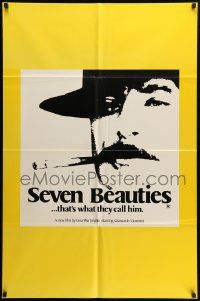 9y751 SEVEN BEAUTIES 1sh '76 Lina Wertmuller directed, wannabe gangster Giancarlo Giannini!