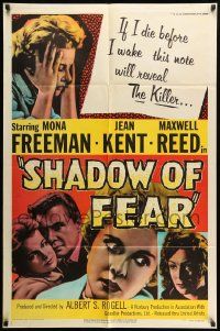 9y759 SHADOW OF FEAR 1sh '56 Albert S. Rogell's Before I Wake, Mona Freeman & Jean Kent!
