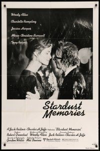 9y816 STARDUST MEMORIES style C 1sh '80 directed by Woody Allen, romantic close-up with Rampling!