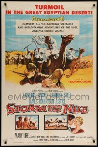 9y828 STORM OVER THE NILE 1sh '56 Laurence Harvey, turmoil in the great Egyptian desert!