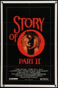 9y831 STORY OF O: PART II 1sh '84 directed by Eric Rochat, Sandra Wey in title role, sexy image!