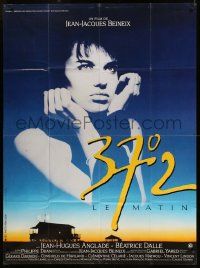 9z752 BETTY BLUE French 1p '86 Jean-Jacques Beineix, close up of pensive Beatrice Dalle in sky!