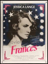 9z814 FRANCES French 1p '83 different c/u of Jessica Lange as cult actress Frances Farmer!