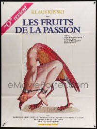 9z816 FRUITS OF PASSION French 1p '81 incredibly wild surreal artwork by Roland Topor!