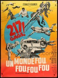 9z849 IT'S A MAD, MAD, MAD, MAD WORLD French 1p '64 completely different comedy montage image!