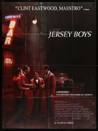 9z850 JERSEY BOYS advance French 1p '14 biography of The Four Seasons directed by Clint Eastwood!