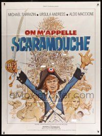 9z883 LOVES & TIMES OF SCARAMOUCHE French 1p '80 Tealdi art of Michael Sarrazin & naked women!